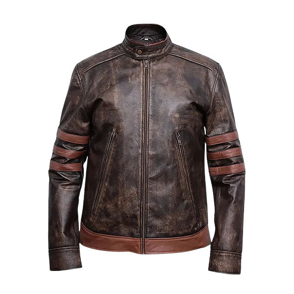 X-Men Origins Hugh Jackman Wolverine Vintage Genuine Leather Jacket